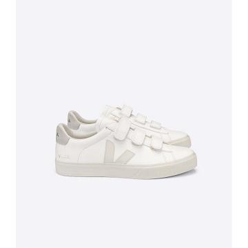 Veja RECIFE CHROMEFREE Men's Shoes White/Beige | NZ 198VRW